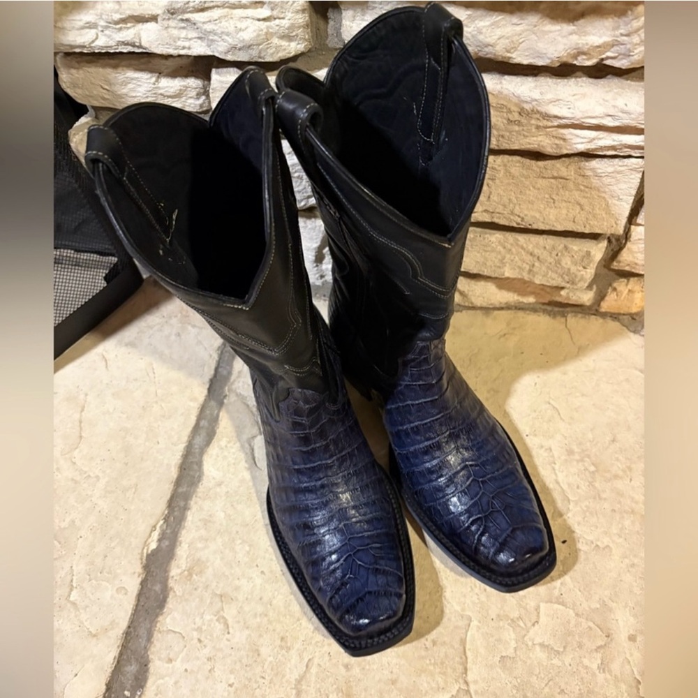 JW Ranch Caiman (Alligator) Cowboy Boots